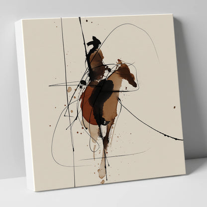 Shadows of the Frontier western horse canvas wall art