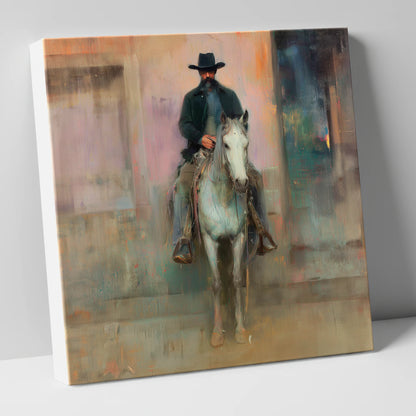 Sentinel of the West western horse canvas wall art