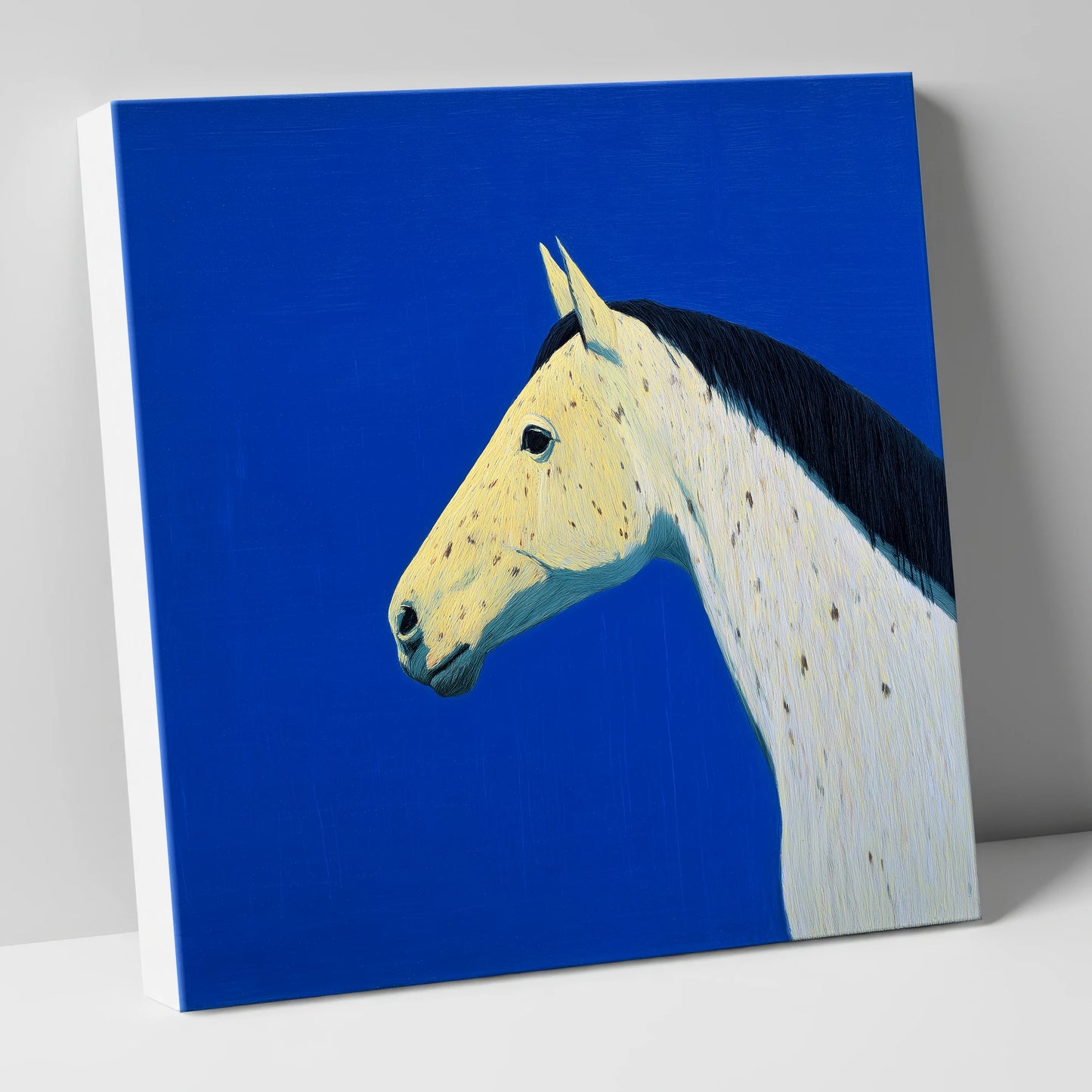 The Azure Profile horse breed canvas wall art