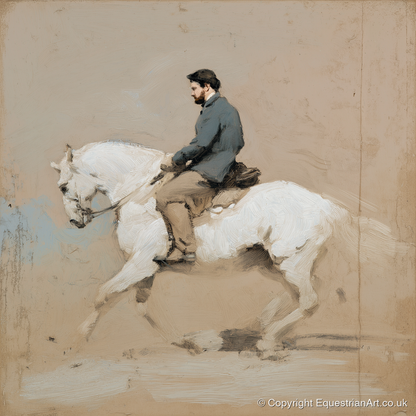 Collected Elegance - dressage horse art print and canvas by Frederick Lowell A.I