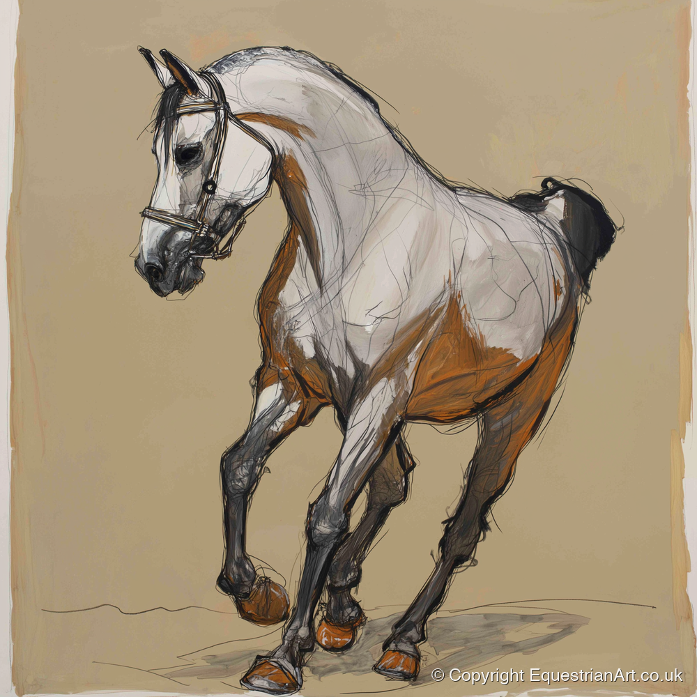 Collected Spirit - horse breed art print and canvas by Jasper Montgomery A.I