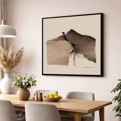 Summit Silhouette horse landscape wall art displayed in a dining room