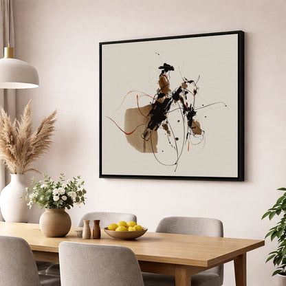 Frontier Rhythm western horse wall art displayed in a dining room