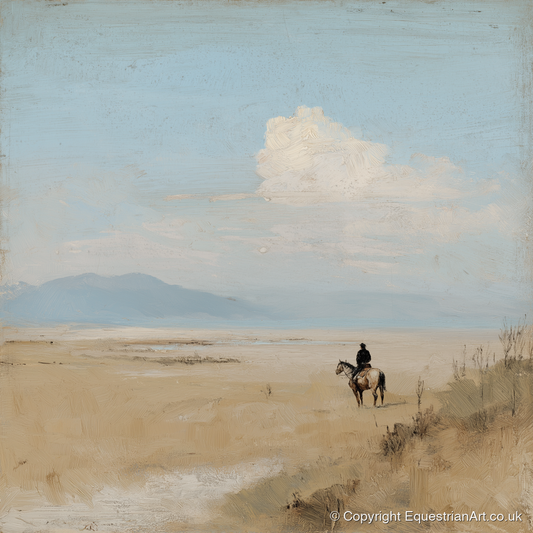 Distant Horizons - horse landscape art print and canvas by Frederick Lowell A.I