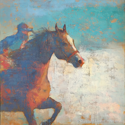 Echoes of the Turf - racing horse art print and canvas by Benedict Croft A.I
