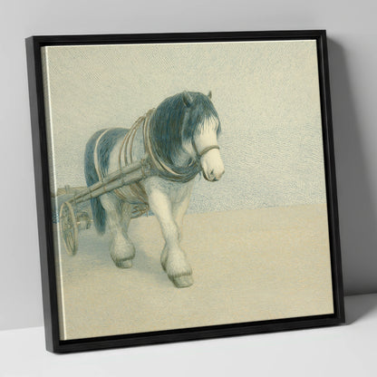 Rhythm Of The Draught working horse canvas wall art in black frame