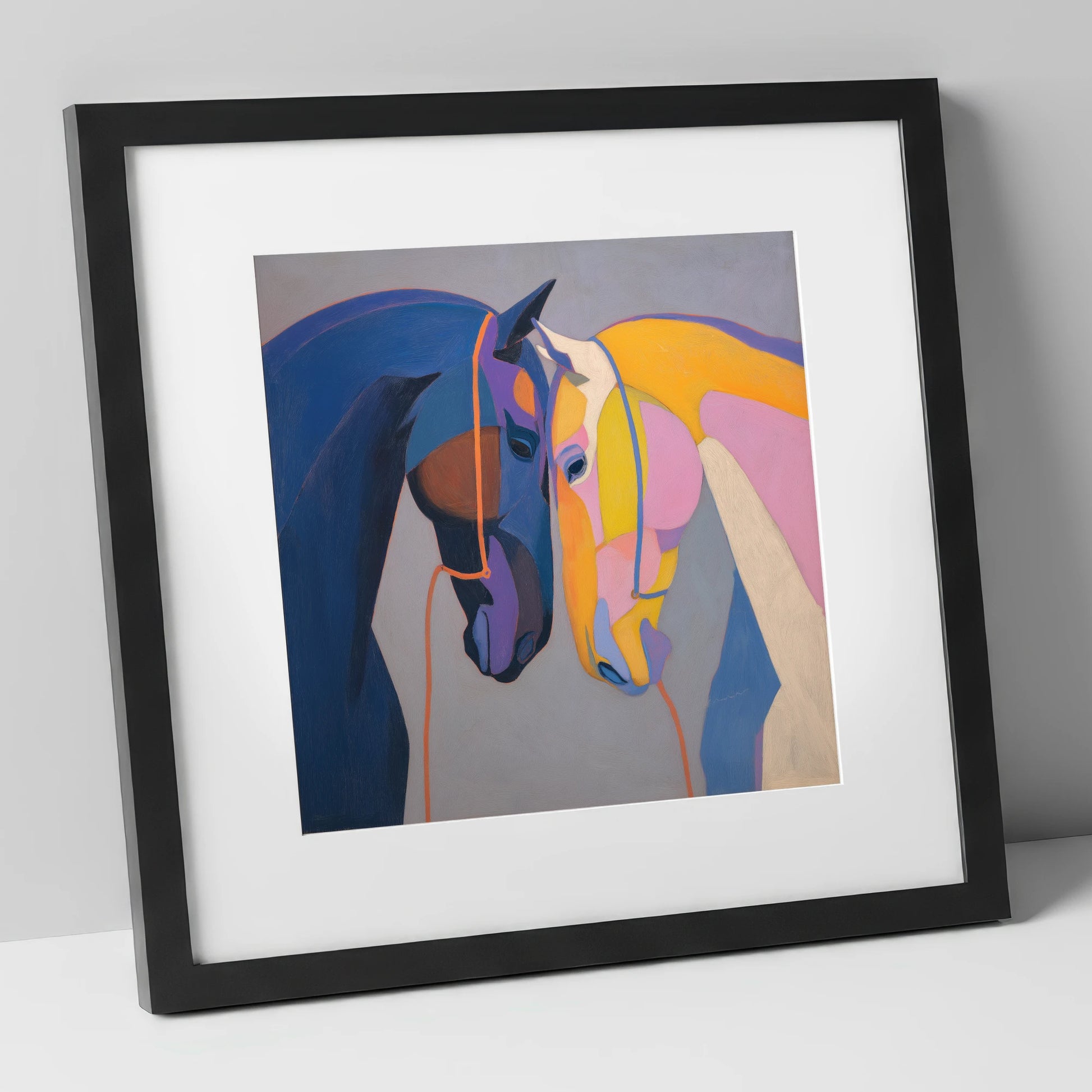 Vibrant Equine Bond - Print Black