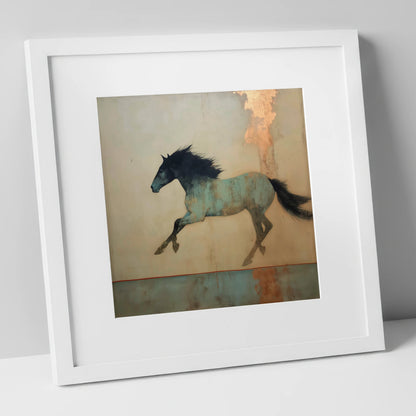 Gilded Equine Spirit - Print White