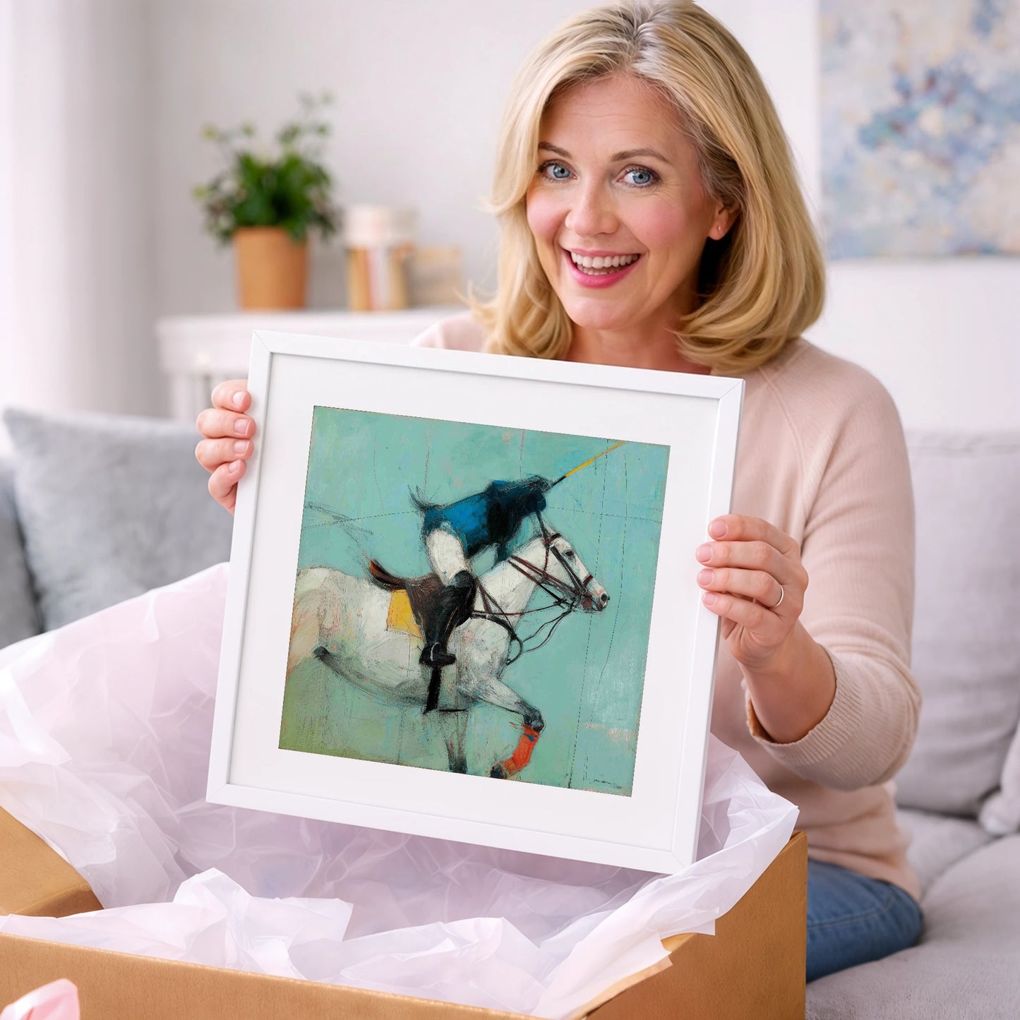 The Final Chukka - polo horse art gift idea for horse lovers