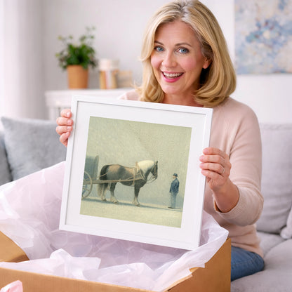 A Shared Resolve - working horse art gift idea for horse lovers