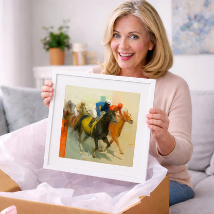 Colours of the Turf - racing horse art gift idea for horse lovers