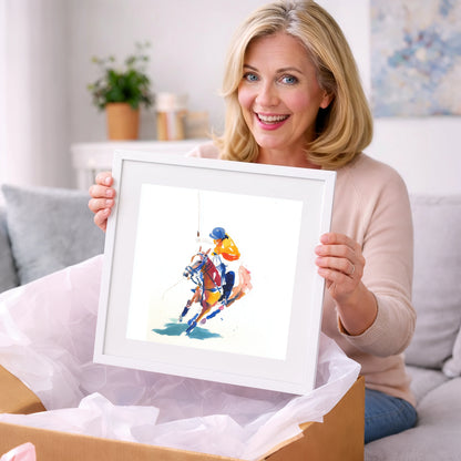 Dynamic Chukka - polo horse art gift idea for horse lovers