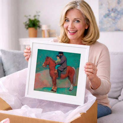 A Shared Journey - horse & rider art gift idea for horse lovers