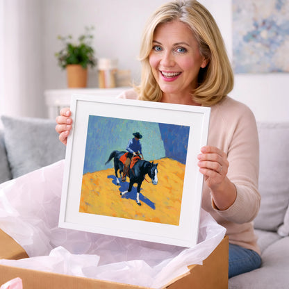 High Noon Arena - western horse art gift idea for horse lovers