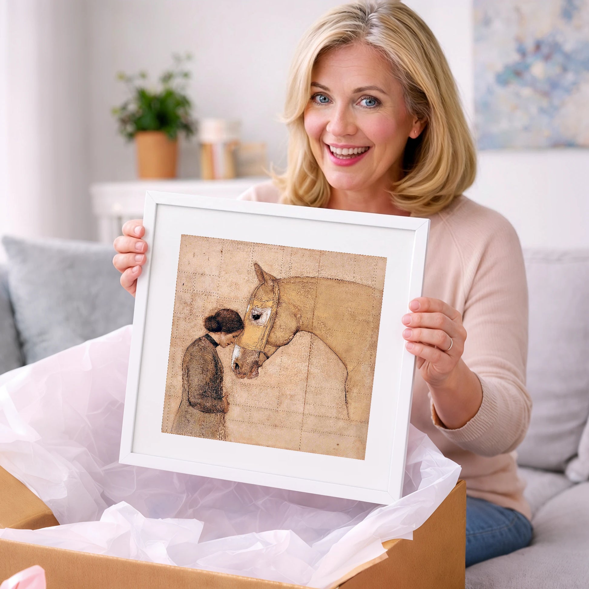 The Silent Language - horse & rider art gift idea for horse lovers