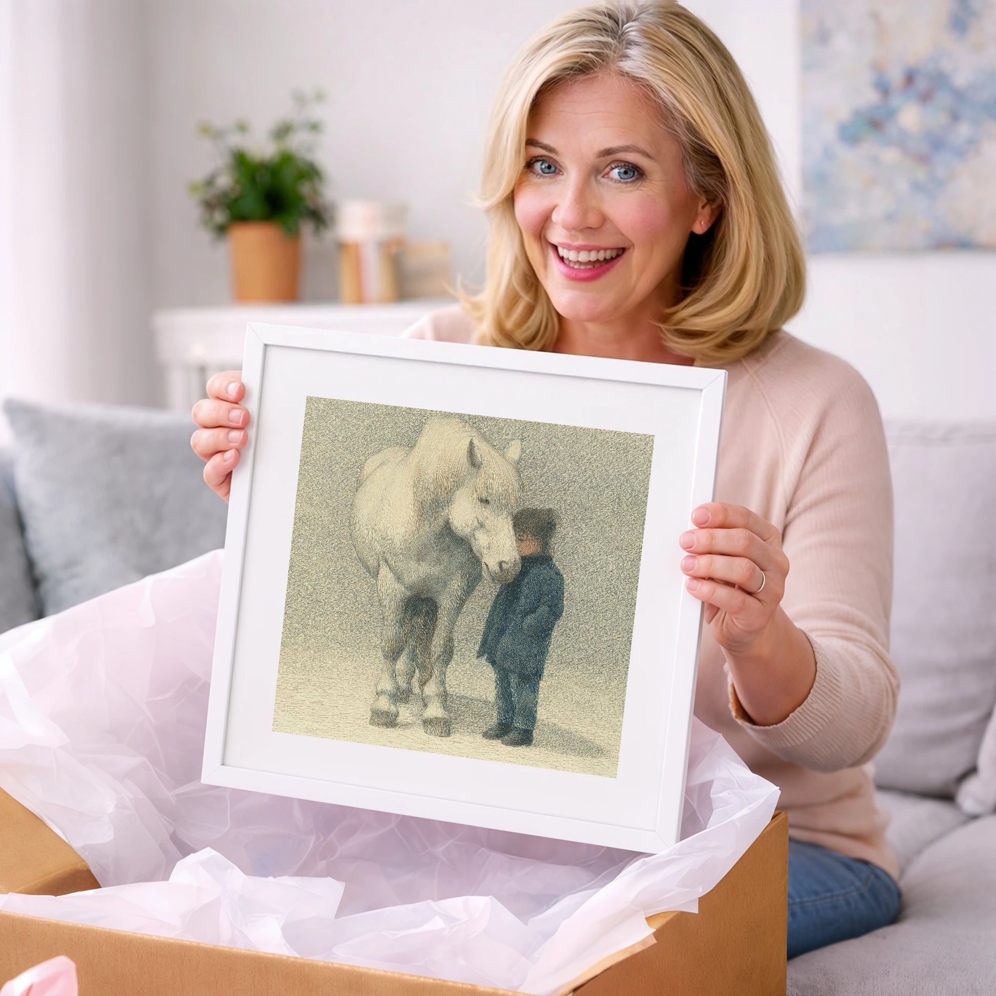 Quiet Trust - horse & rider art gift idea for horse lovers