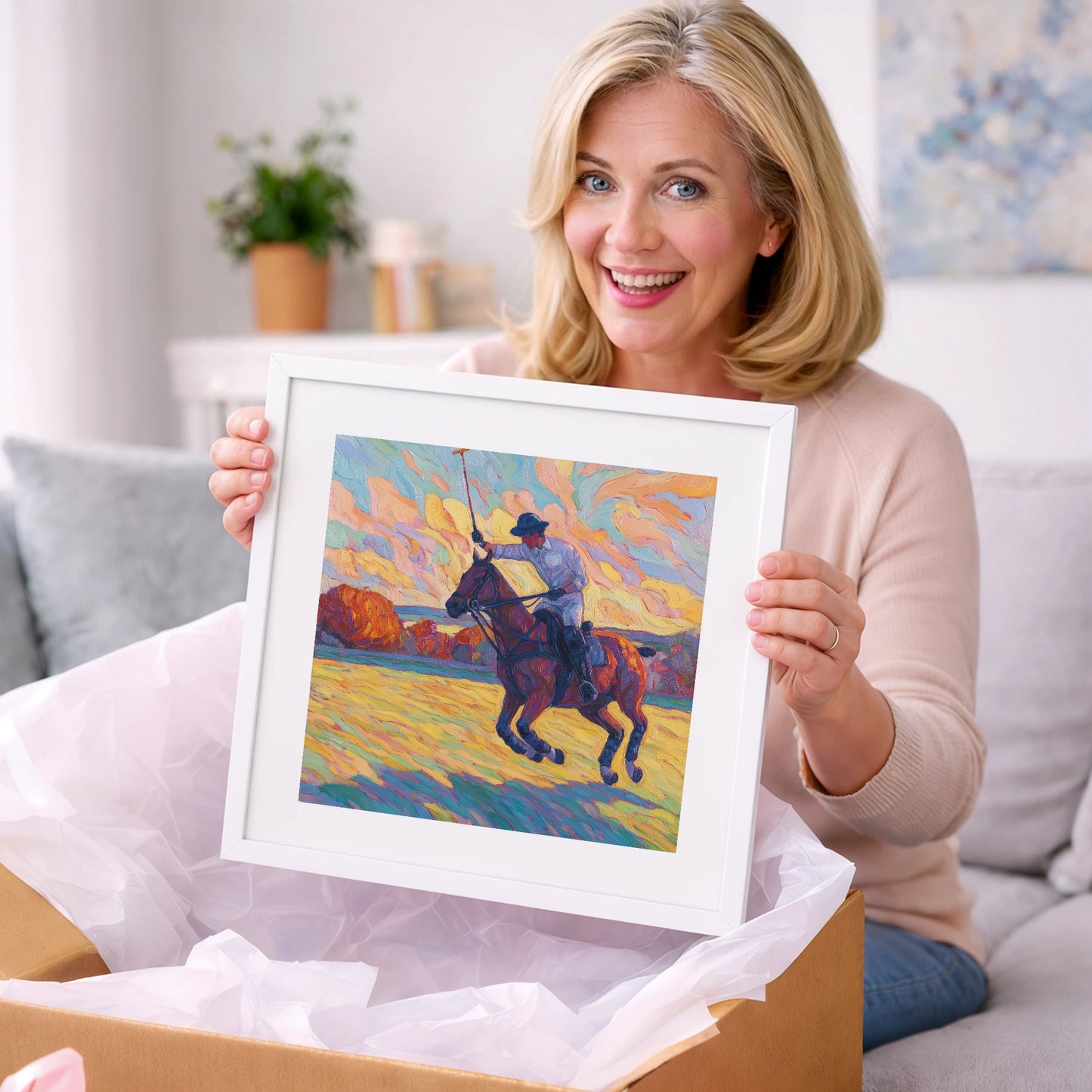 The Final Chukka - polo horse art gift idea for horse lovers