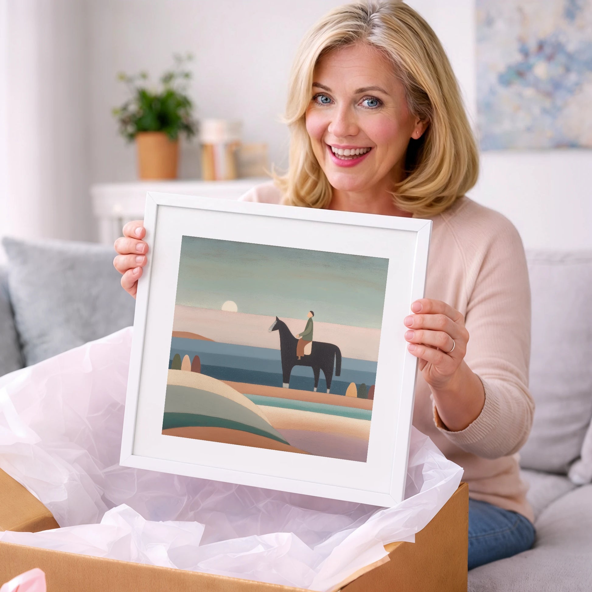 Tranquil Beach Hack - beach horse art gift idea for horse lovers