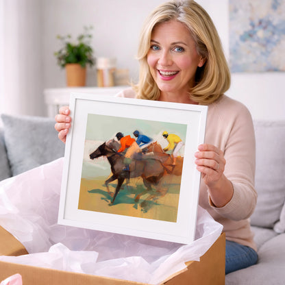 Silks of the Final Furlong - racing horse art gift idea for horse lovers