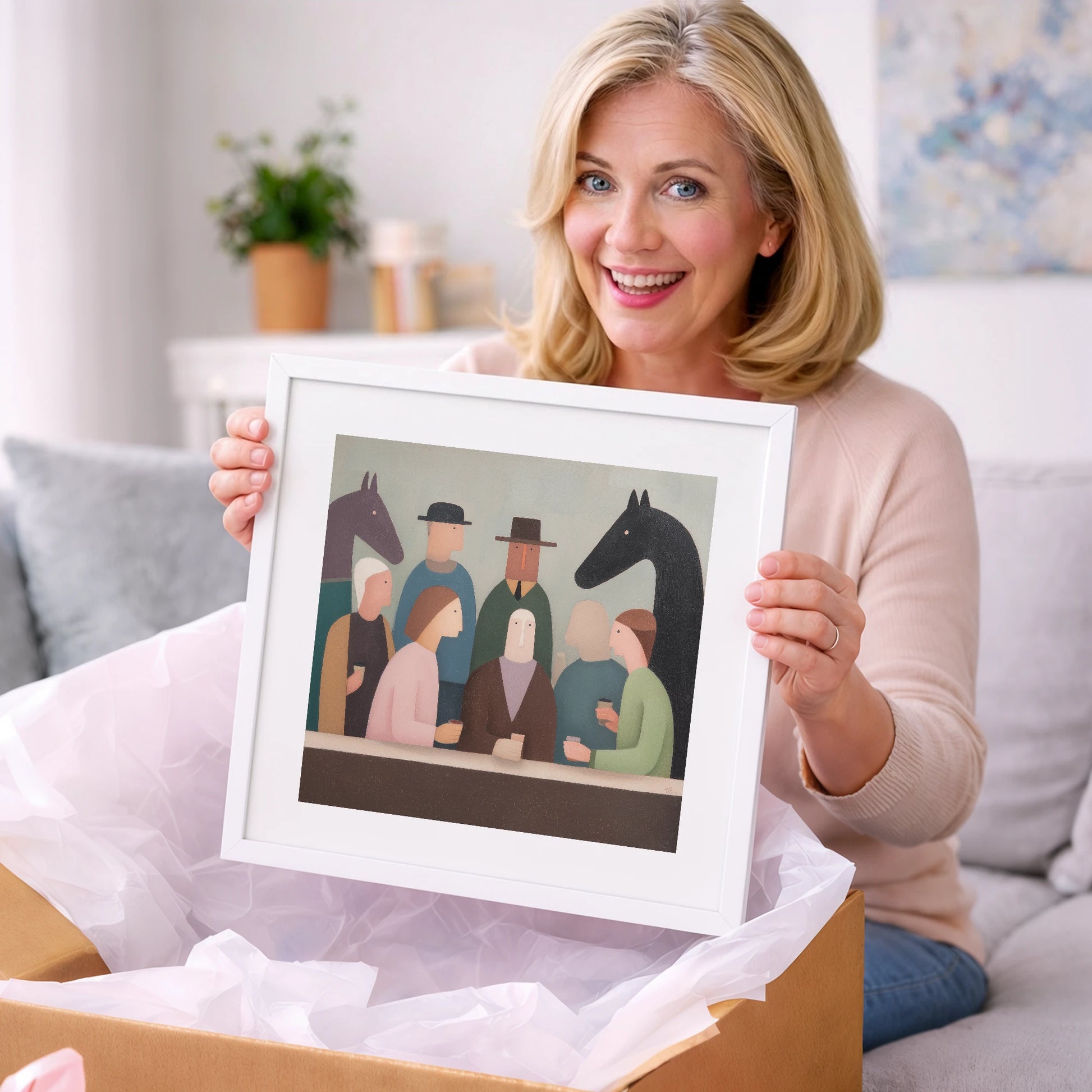 After the Last Race - racing horse art gift idea for horse lovers