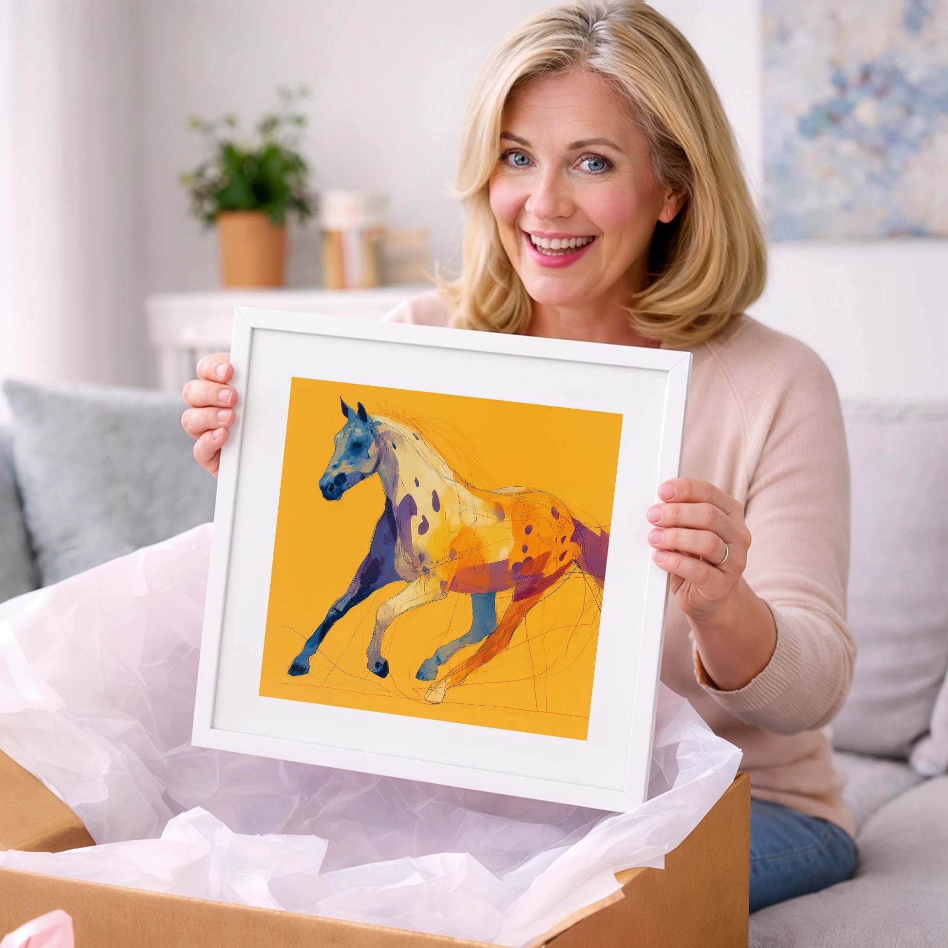 Painted Strides - horse breed art gift idea for horse lovers