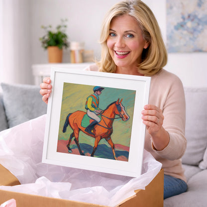 The Colour of Racing - racing horse art gift idea for horse lovers
