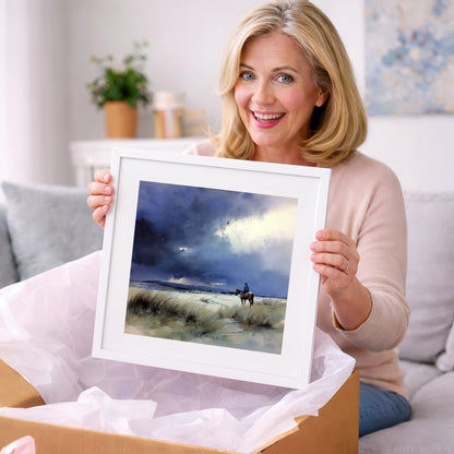 Before the Storm - horse landscape art gift idea for horse lovers