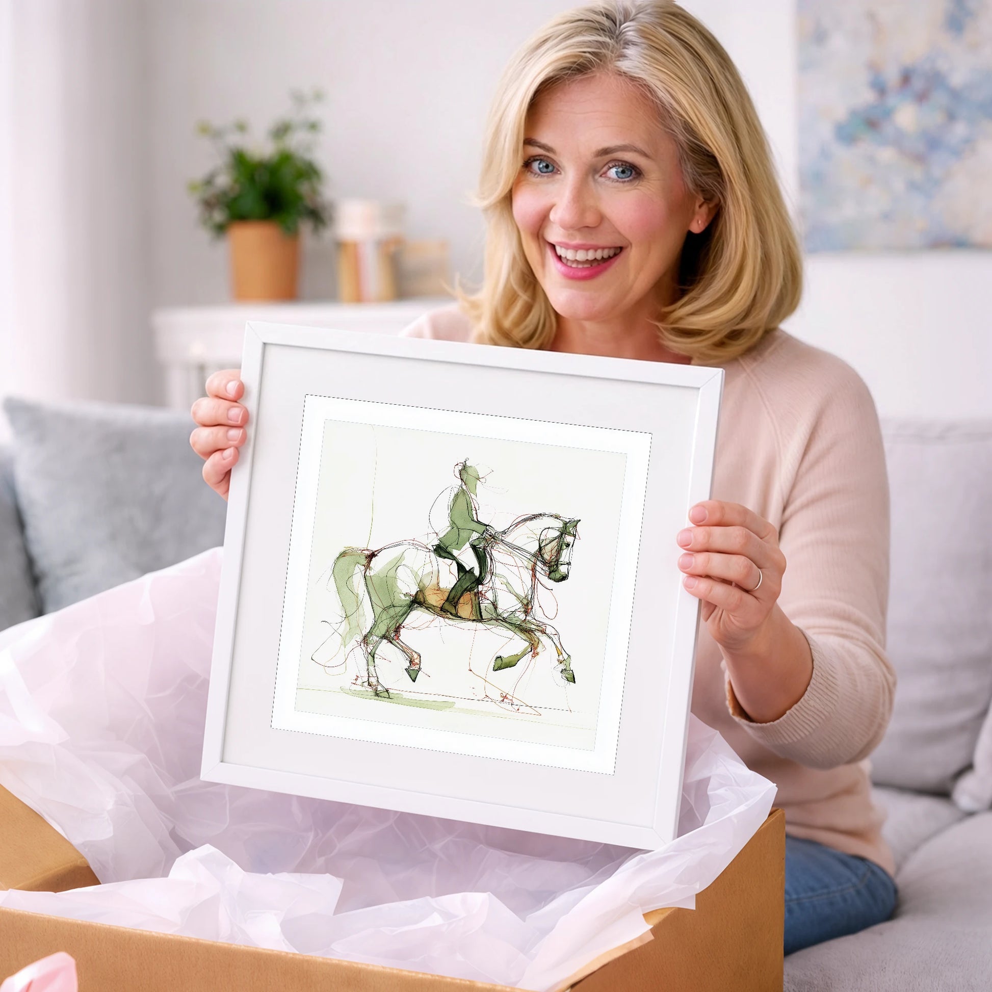 Expressive Dressage - dressage horse art gift idea for horse lovers