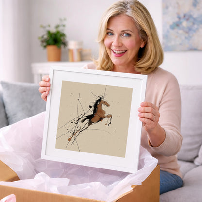 Bold Ascension - horse portrait art gift idea for horse lovers