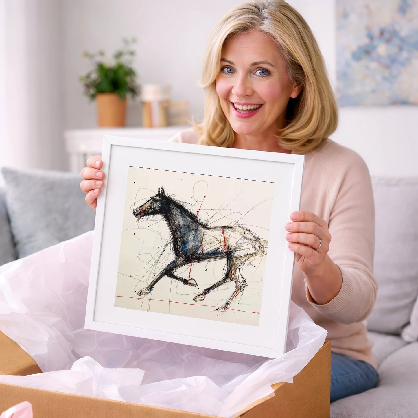 Racing Pulse - racing horse art gift idea for horse lovers