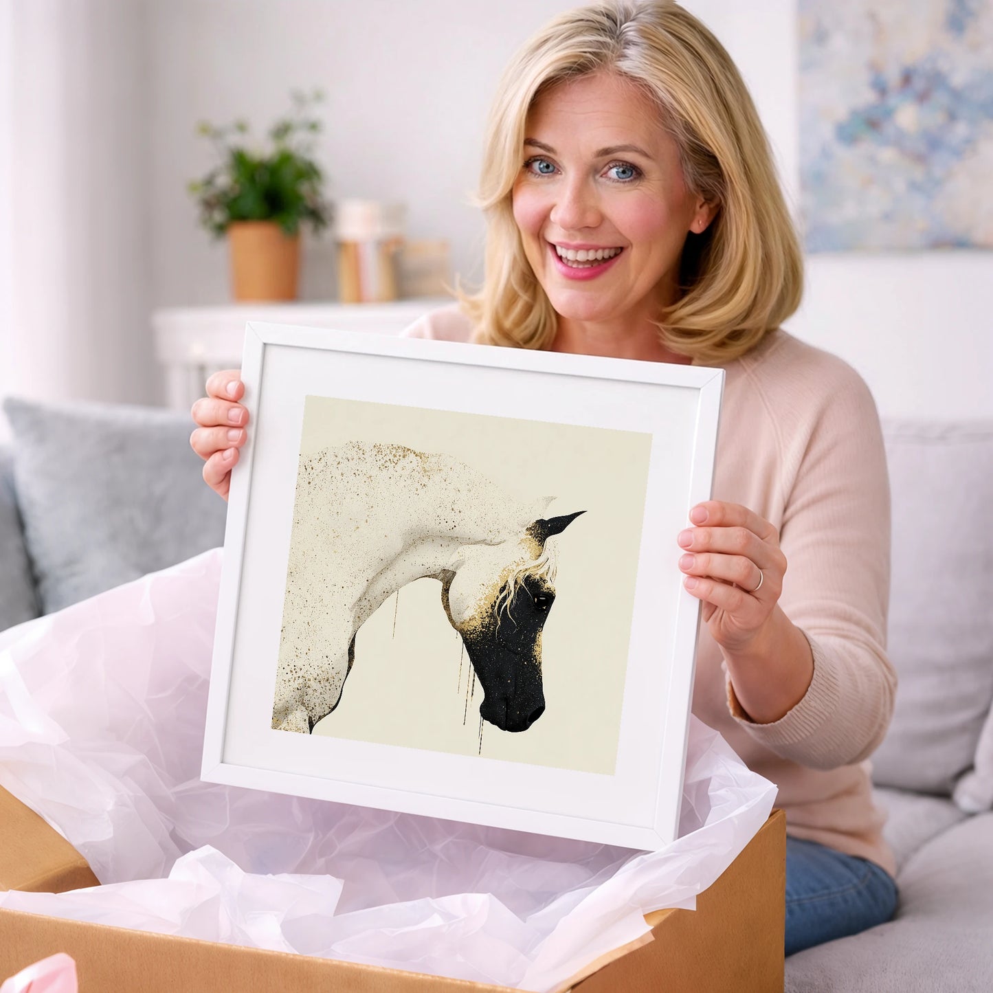 Gilded Splendour - horse breed art gift idea for horse lovers