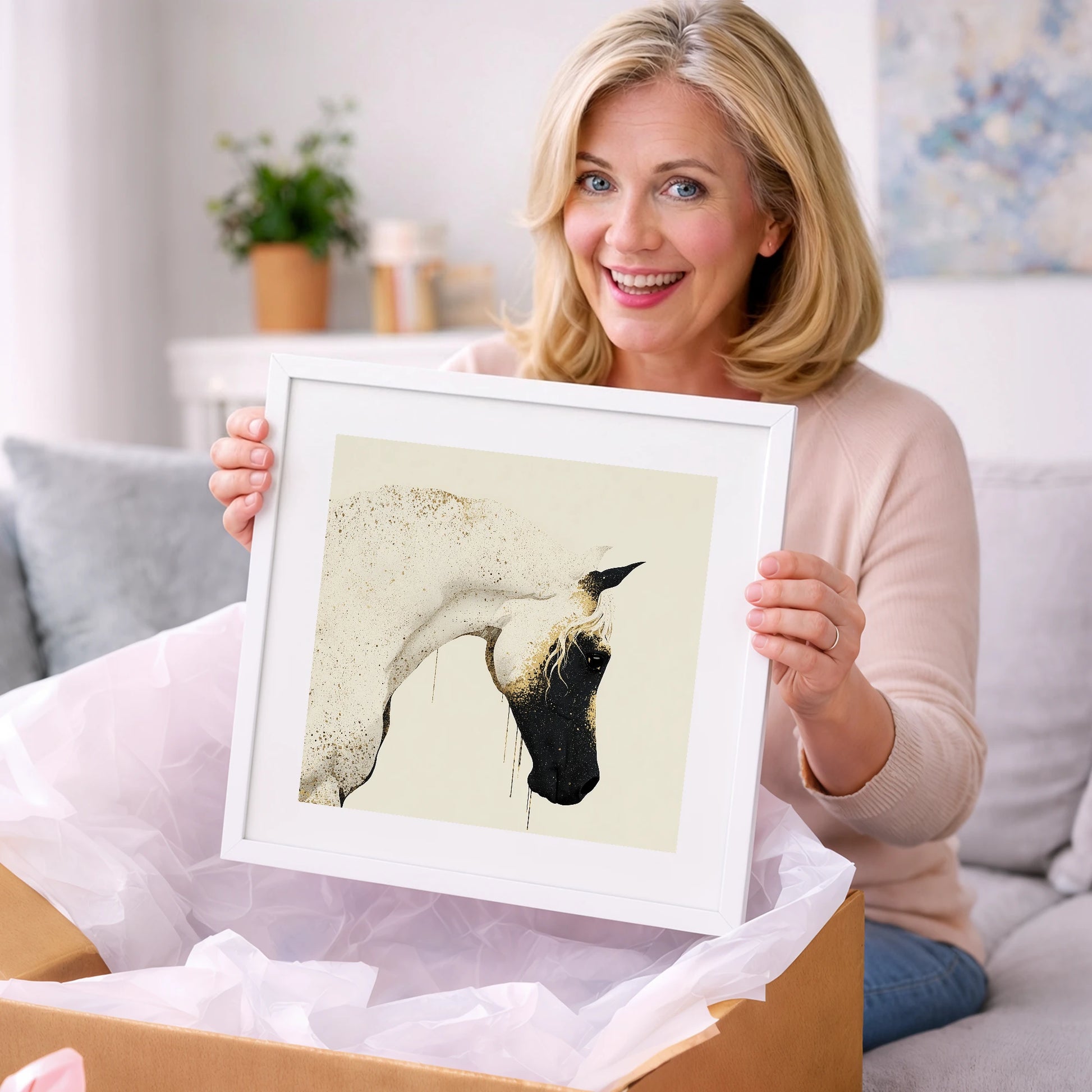 Gilded Splendour - horse breed art gift idea for horse lovers
