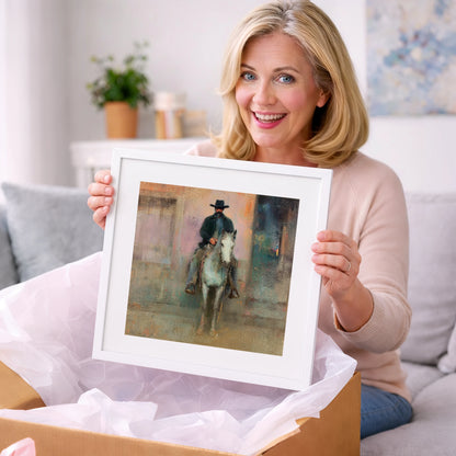 Sentinel of the West - western horse art gift idea for horse lovers
