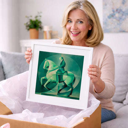 Emerald Cadence - dressage horse art gift idea for horse lovers