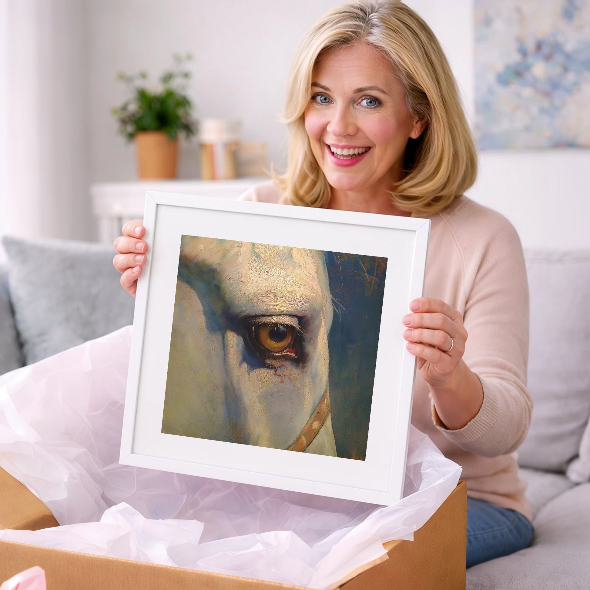 The Knowing Eye - horse portrait art gift idea for horse lovers