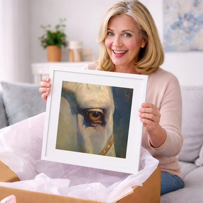 The Knowing Eye - horse portrait art gift idea for horse lovers
