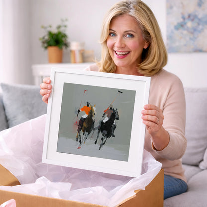 The Breakaway - polo horse art gift idea for horse lovers
