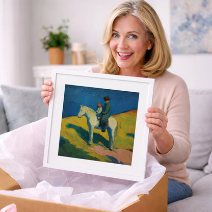 Generations in the Saddle - horse & rider art gift idea for horse lovers