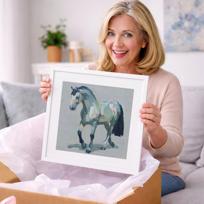 Painted Strides - horse breed art gift idea for horse lovers