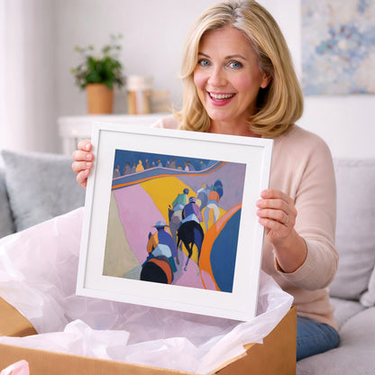 Heading To The Post - racing horse art gift idea for horse lovers