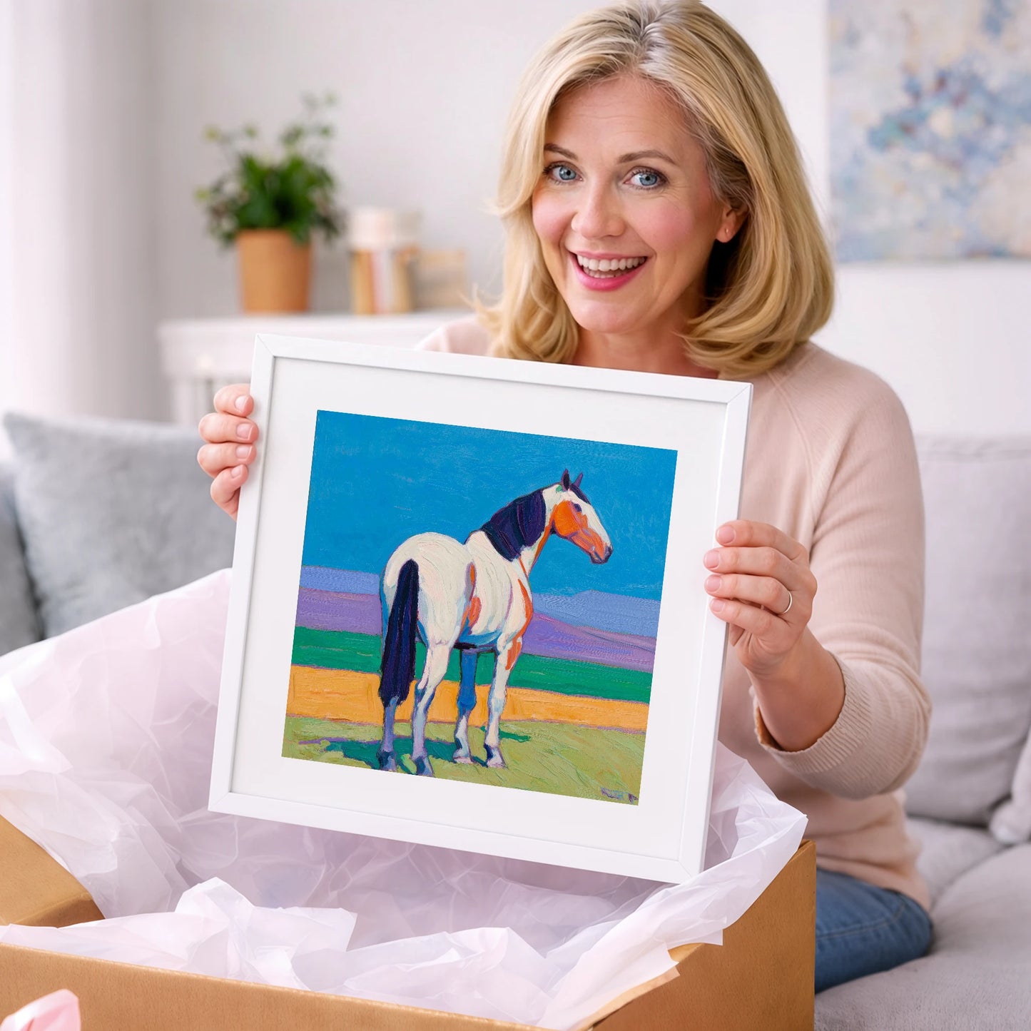 The Painted Sentinel - horse breed art gift idea for horse lovers