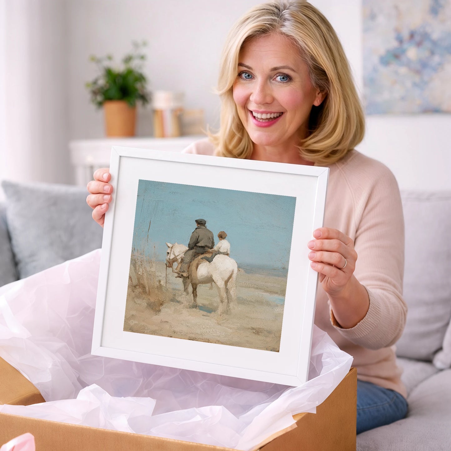 The Shared Journey - horse & rider art gift idea for horse lovers