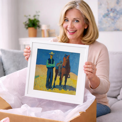 High Noon Shadows - western horse art gift idea for horse lovers