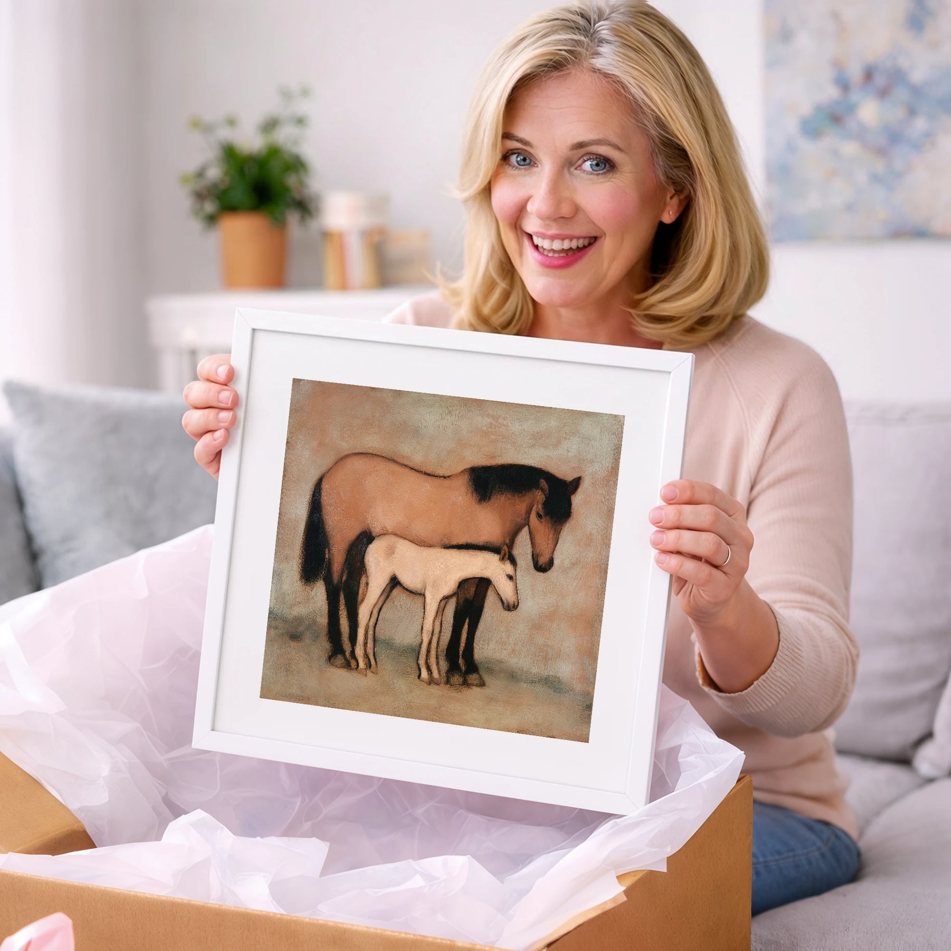 Timeless Bond - mare & foal art gift idea for horse lovers