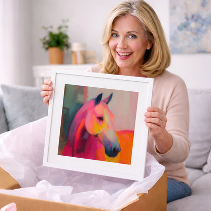 Radiant Equine Spirit - horse portrait art gift idea for horse lovers