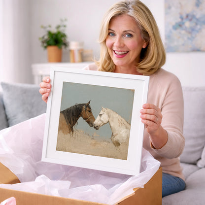 Kindred Spirits - horse portrait art gift idea for horse lovers