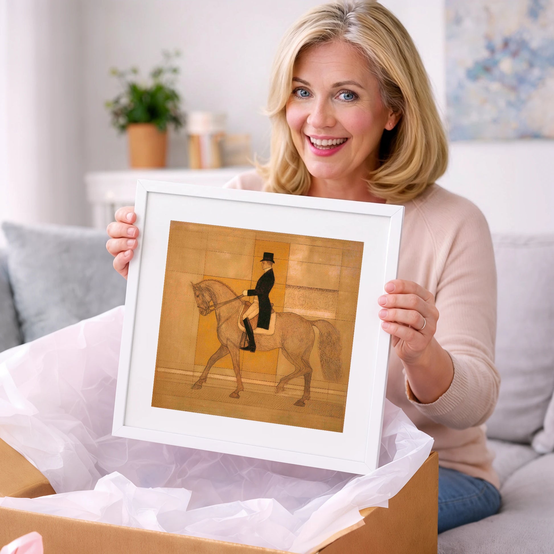 Collected Elegance - dressage horse art gift idea for horse lovers