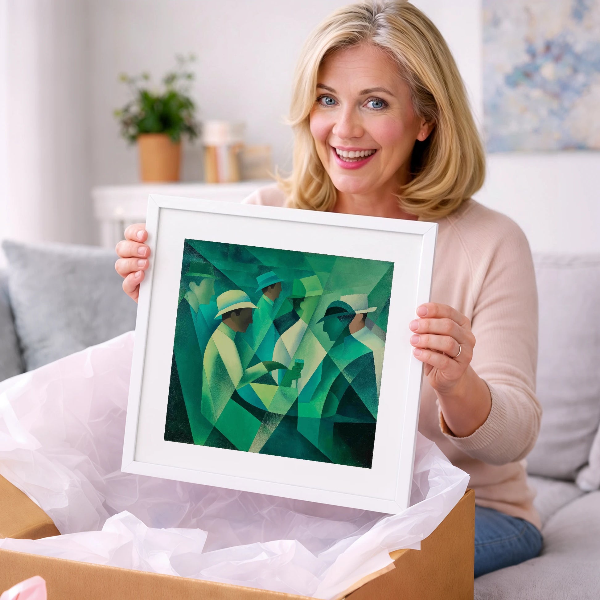 The Emerald Enclosure - racing horse art gift idea for horse lovers