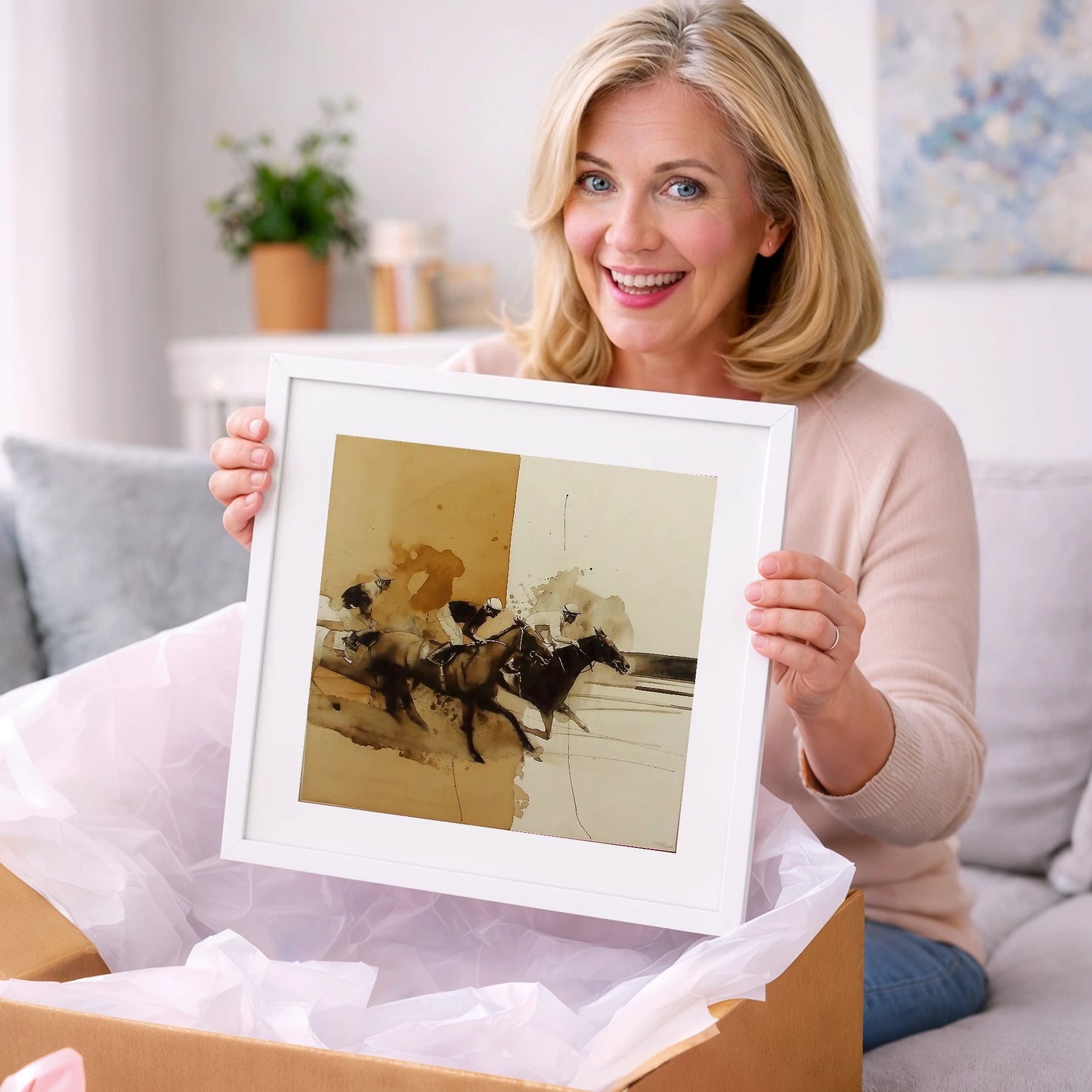 Dust and Glory - racing horse art gift idea for horse lovers