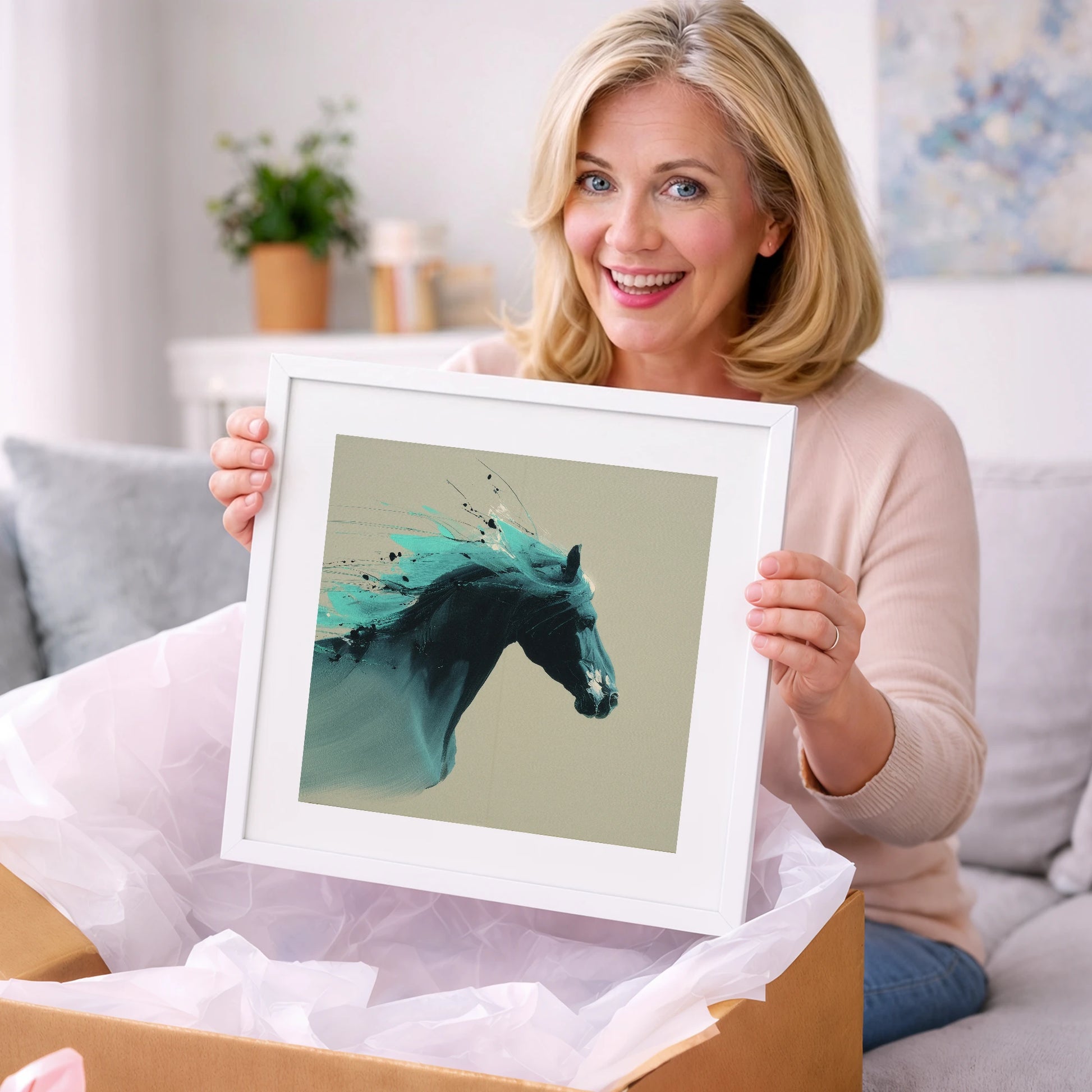 Teal Tempest - horse breed art gift idea for horse lovers
